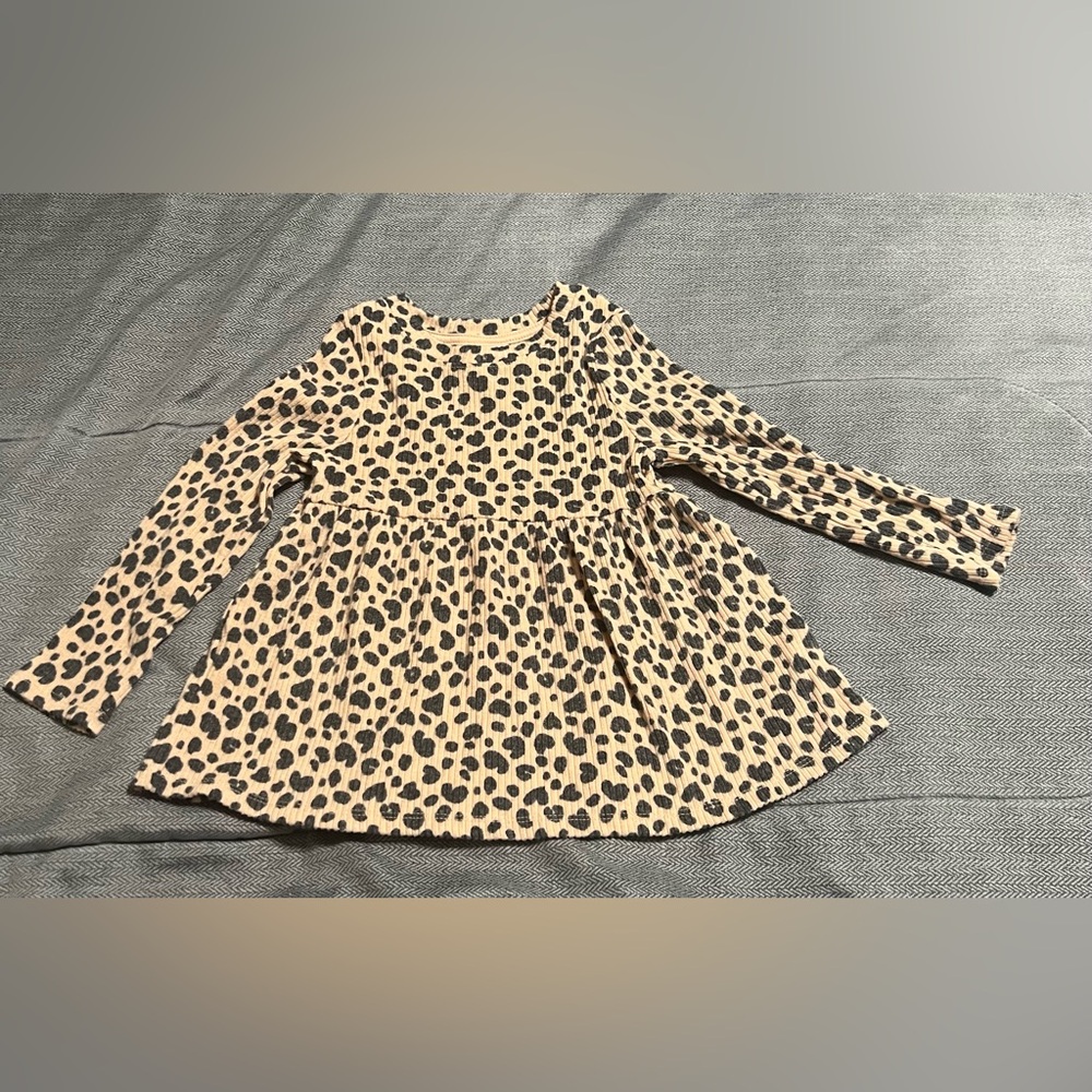 Girls Animal Print Cat & Jack Dress Size (3T)